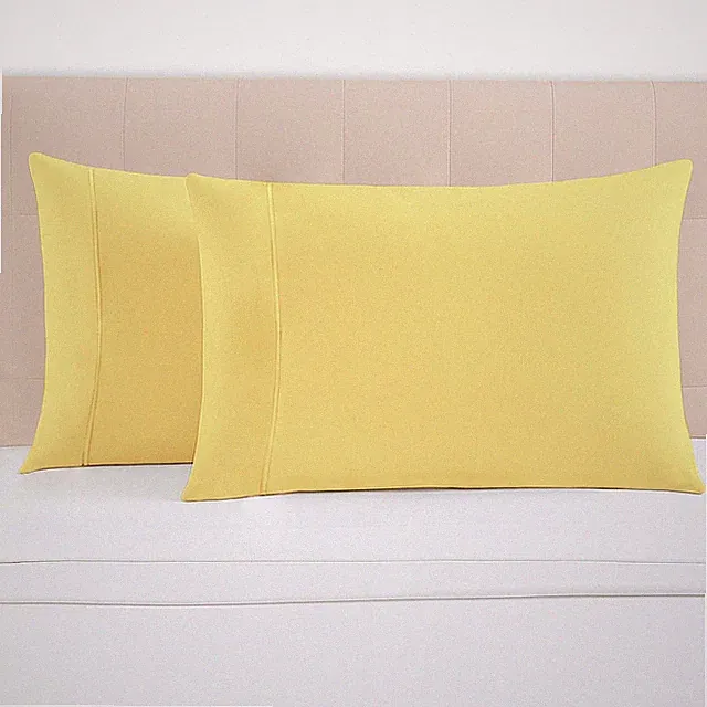 100% Cotton Pillow Cases King Size Set of 2 Luxury 1000 Thread Count Sateen W...