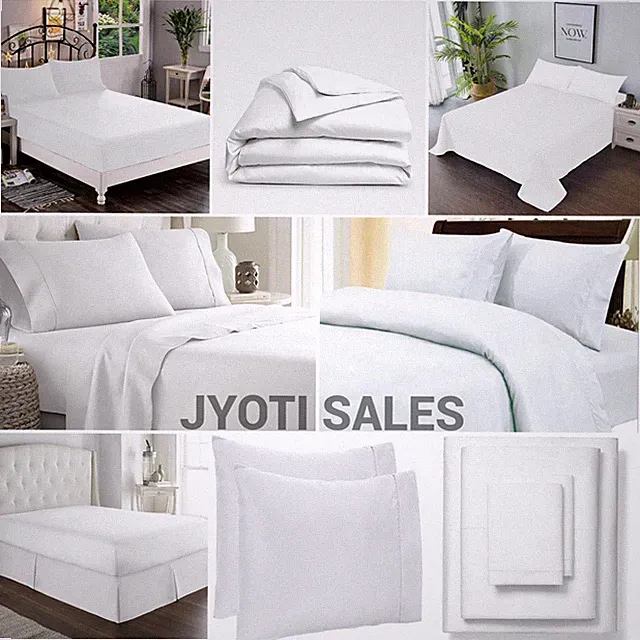 100% Cotton 1000 Thread Count White Solid Select Sheets OR Duvet Covers