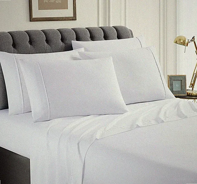 100% Egyptian Cotton Sheets | 1000 Thread Count 18" King Sheet Set | Deep Poc...
