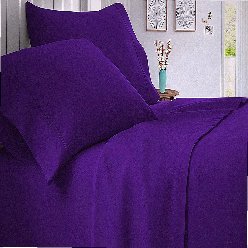 Premium Purple 100% Cotton Bedding 1000 Thread Count–Choose Size, Item & Pattern